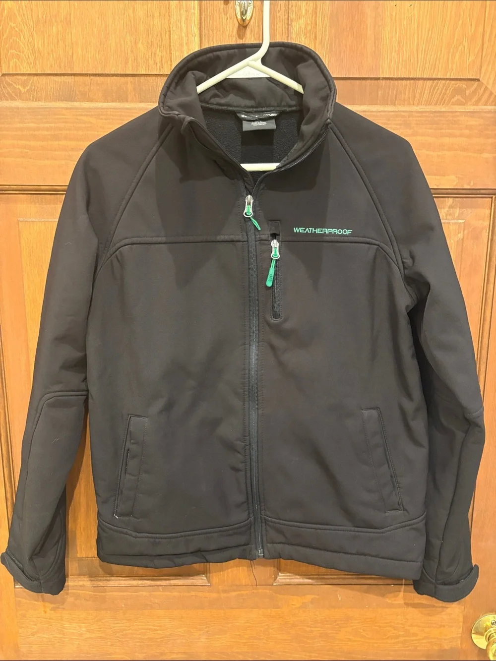 Weatherproof boys Black Performance Softshell Jacket Coat large 14 - 16